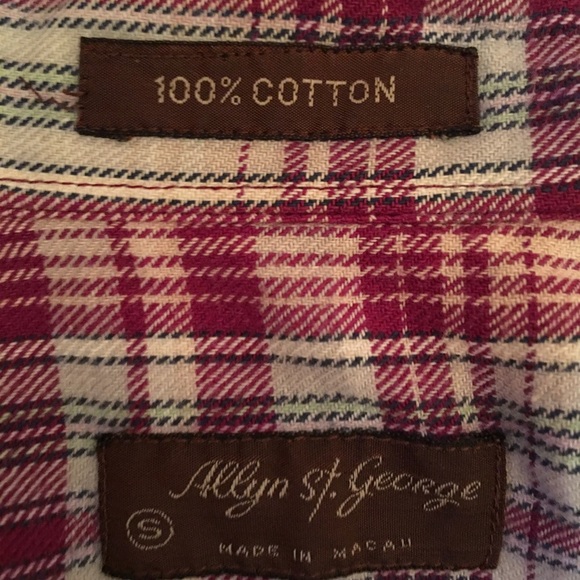 Cotton plaid flannel white shirt holiday photos - Picture 4 of 6